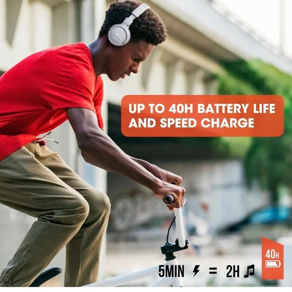 JBL White Over-Ear Wireless Headphones - Picture 5 of 5